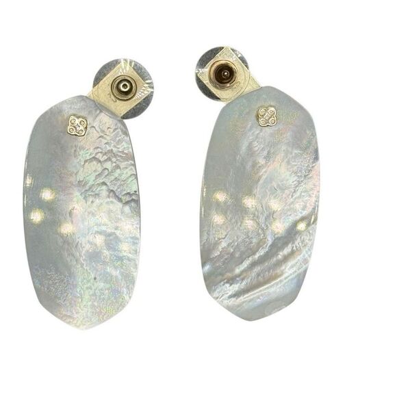 Kendra Scott mother of pearl and gold earrings - Picture 3 of 4